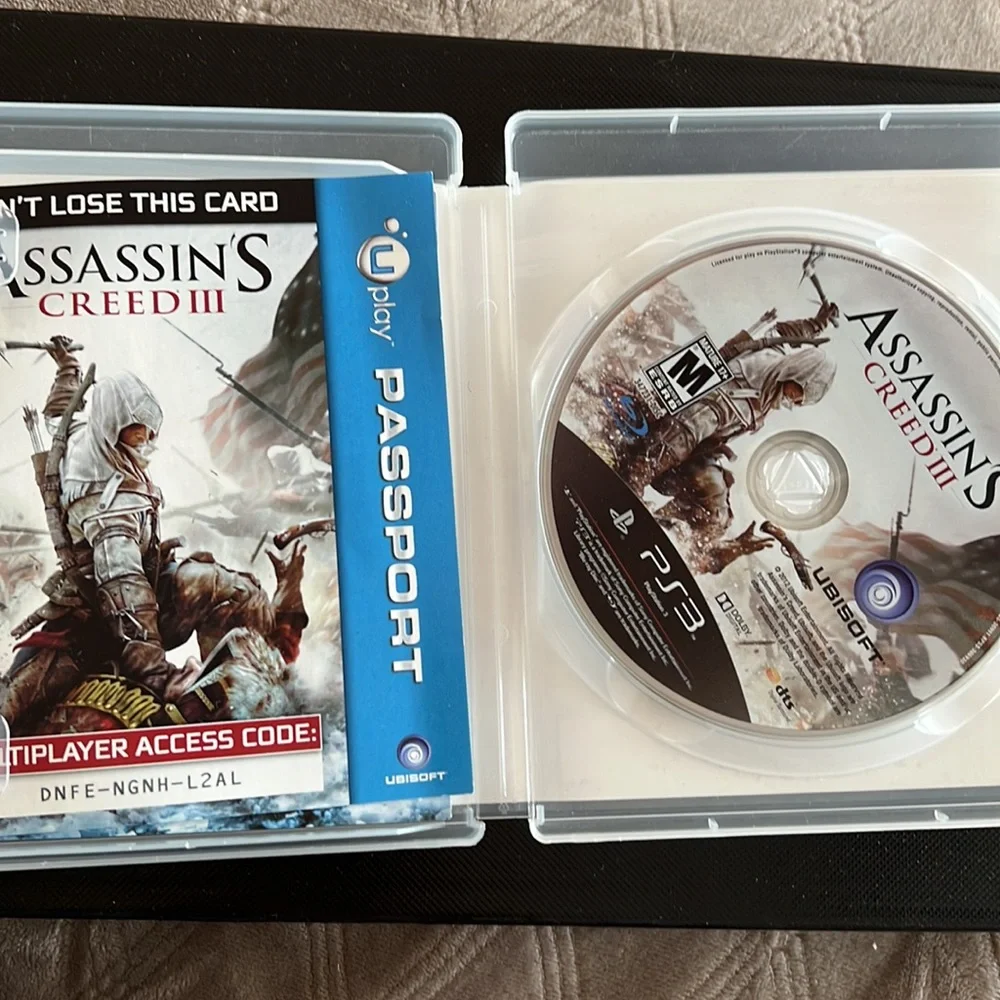 Assassins Creed III PS3 game Ubisoft 3Dcompatible M17+ PlayStation 3